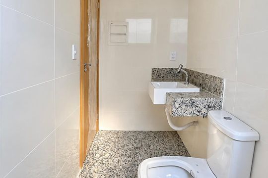 Banheiro de apartamento à venda com 1 quarto, 70m² em Centro, Belo Horizonte