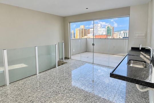 Cozinha e Área de Serviço de apartamento à venda com 1 quarto, 88m² em Centro, Belo Horizonte
