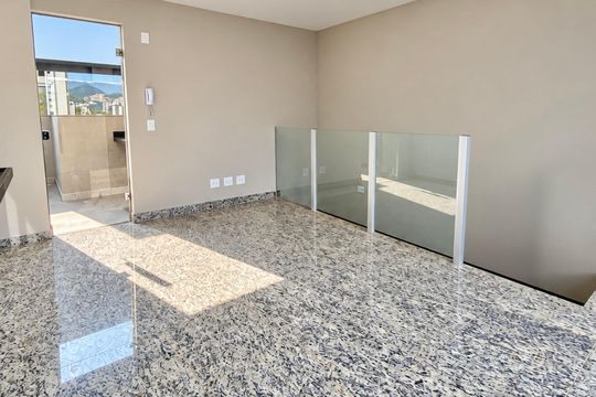 Varanda   de apartamento à venda com 1 quarto, 88m² em Centro, Belo Horizonte