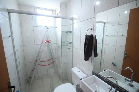 Banheiro de apartamento para alugar com 2 quartos, 51m² em Teixeira Dias, Belo Horizonte