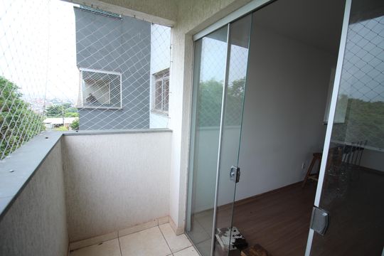 Varanda da Sala de apartamento para alugar com 2 quartos, 51m² em Teixeira Dias, Belo Horizonte