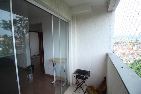 Varanda da Sala de apartamento para alugar com 2 quartos, 51m² em Teixeira Dias, Belo Horizonte