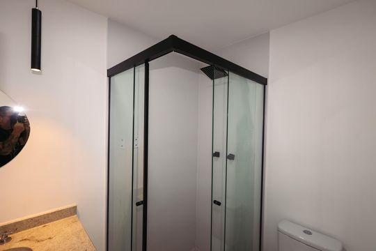 Banheiro de kitnet/studio à venda com 1 quarto, 20m² em Cursino, São Paulo