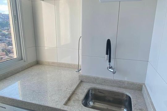 Área de serviço de apartamento à venda com 2 quartos, 58m² em Jardim Itapark, Mauá