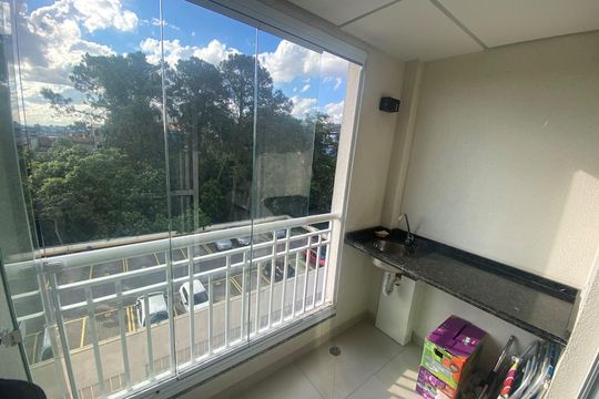 Varanda de apartamento à venda com 2 quartos, 58m² em Jardim Itapark, Mauá