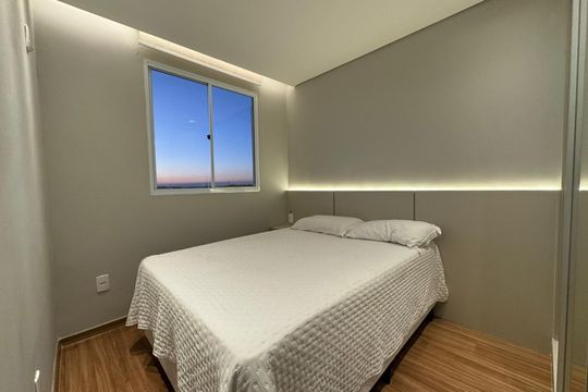 Quarto 1 de apartamento para alugar com 2 quartos, 46m² em Buritis, Belo Horizonte