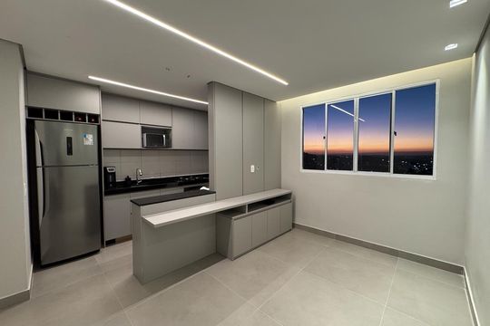 Sala/cozinha de apartamento para alugar com 2 quartos, 46m² em Buritis, Belo Horizonte
