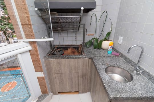 Varanda Gourmet de apartamento à venda com 2 quartos, 198m² em Pompeia, São Paulo