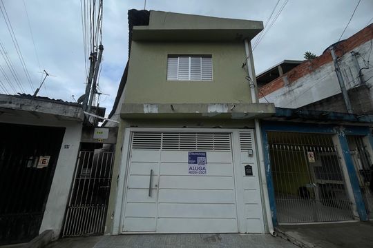 Fachada + Placa de casa para alugar com 2 quartos, 60m² em Jardim Sao Carlos (zona Leste), São Paulo