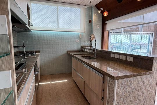 Cozinha de apartamento à venda com 3 quartos, 212m² em Vila Dayse, São Bernardo do Campo