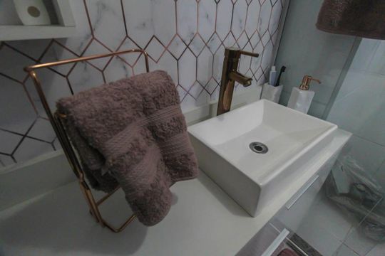 Banheiro da Suíte de apartamento para alugar com 3 quartos, 68m² em Vila Ivone, São Paulo