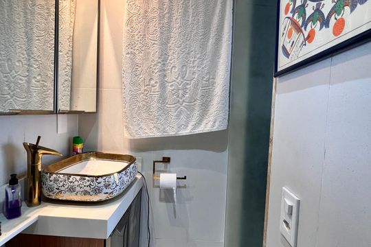 Banheiro da Suíte de apartamento à venda com 1 quarto, 76m² em Ipanema, Rio de Janeiro