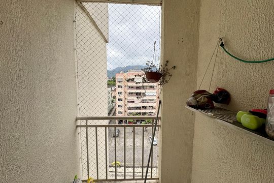 Varanda da Sala de apartamento para alugar com 2 quartos, 49m² em Taquara, Rio de Janeiro