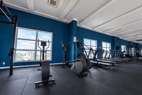 Área comum - Academia de apartamento para alugar com 2 quartos, 49m² em Alphaville Empresarial, Barueri