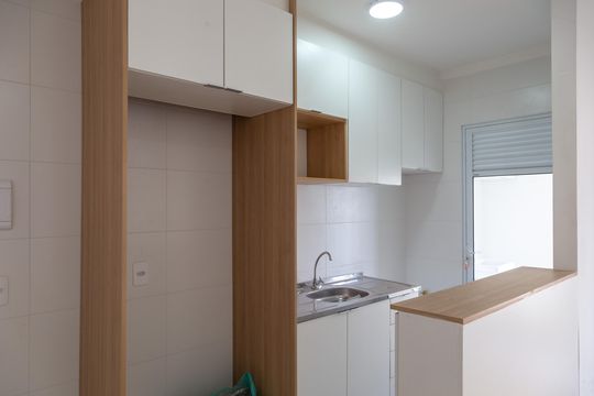 Cozinha de apartamento para alugar com 2 quartos, 47m² em Macedo, Guarulhos