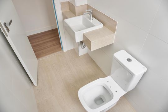 Banheiro Social de apartamento à venda com 3 quartos, 109m² em Funcionários, Belo Horizonte