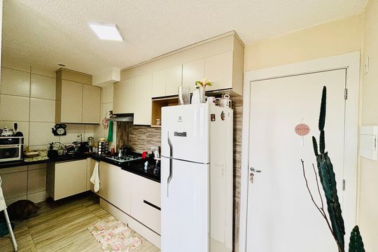 Cozinha de apartamento à venda com 2 quartos, 36m² em Vila Norma, São Paulo