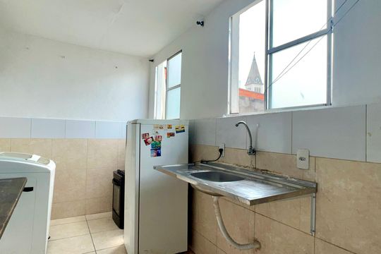 Cozinha de kitnet/studio para alugar com 1 quarto, 40m² em Pinheiros, São Paulo