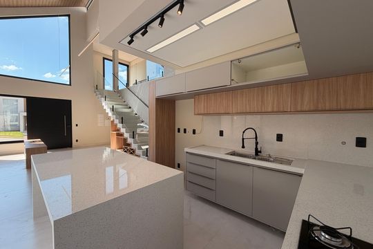 Cozinha de casa de condomínio para alugar com 4 quartos, 200m² em Jardim Samambaia, Jundiaí