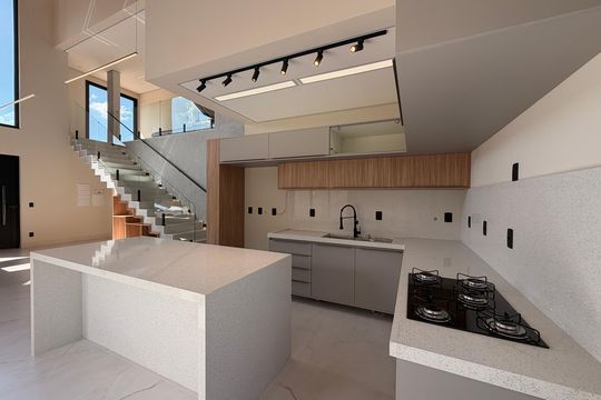 Cozinha de casa de condomínio para alugar com 4 quartos, 200m² em Jardim Samambaia, Jundiaí