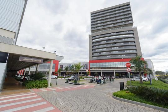 Fachada do bloco de kitnet/studio para alugar com 1 quarto, 30m² em Eldorado, Contagem