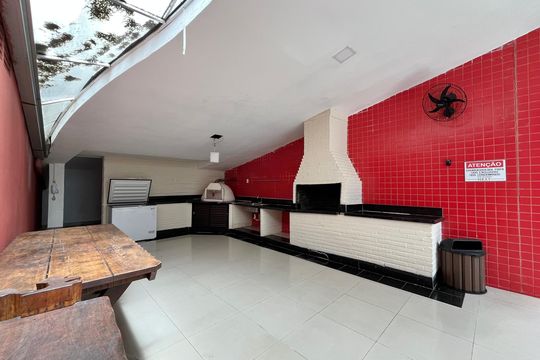 Área comum - Churrasqueira de apartamento para alugar com 1 quarto, 105m² em Barra da Tijuca, Rio de Janeiro