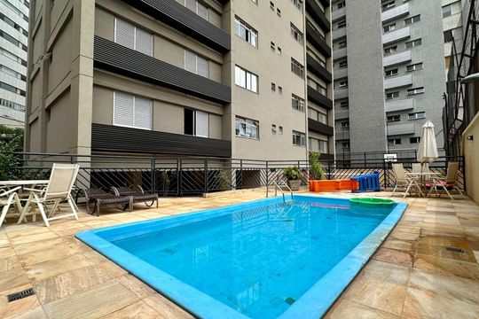 Área comum - Piscina de apartamento à venda com 3 quartos, 132m² em Sion, Belo Horizonte