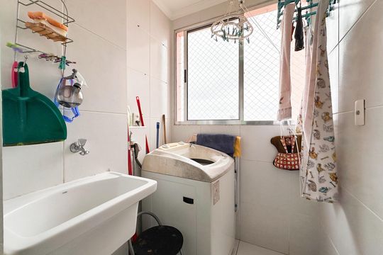 Área de Serviço de apartamento à venda com 2 quartos, 60m² em Jardim das Quatro Marias, São Bernardo do Campo