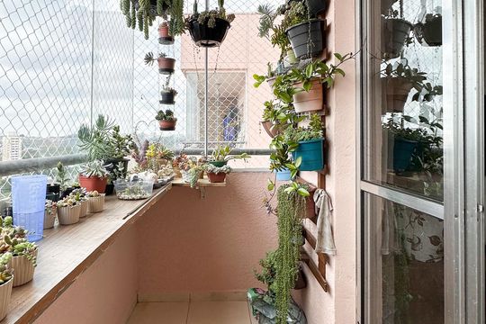 Sacada de apartamento à venda com 2 quartos, 60m² em Jardim das Quatro Marias, São Bernardo do Campo
