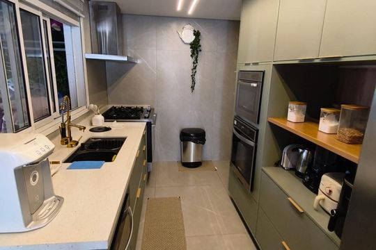 Cozinha de apartamento à venda com 3 quartos, 180m² em Jardim Caboré, São Paulo