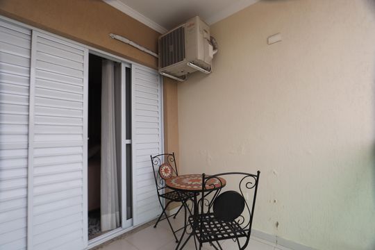Varanda da Suíte Master de casa à venda com 3 quartos, 169m² em Vila Lucia, São Paulo