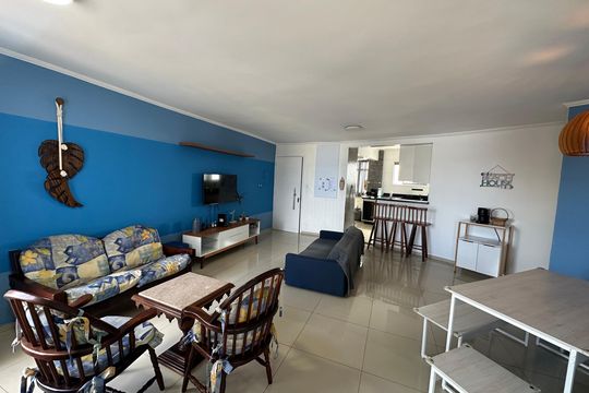 Sala de apartamento para alugar com 3 quartos, 135m² em Itararé, São Vicente
