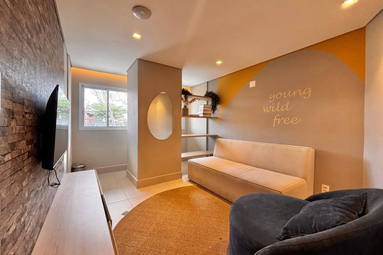 Sala de TV de apartamento para alugar com 2 quartos, 60m² em Vila Osasco, Osasco