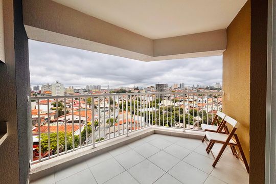 Varanda da Sala de apartamento para alugar com 2 quartos, 60m² em Vila Osasco, Osasco