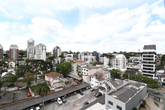 Vista da Sala de apartamento à venda com 3 quartos, 119m² em São Francisco, Curitiba