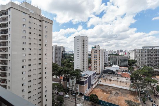Vista de apartamento à venda com 1 quarto, 30m² em Indianópolis, São Paulo