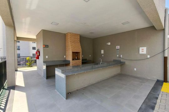 Área comum - Churrasqueira de apartamento para alugar com 2 quartos, 40m² em Vila Nova Bonsucesso, Guarulhos