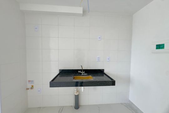 Cozinha de apartamento para alugar com 2 quartos, 40m² em Vila Nova Bonsucesso, Guarulhos