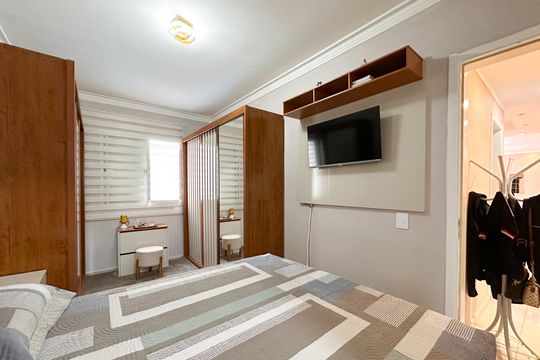 Suíte  de apartamento à venda com 2 quartos, 87m² em Nova Petrópolis, São Bernardo do Campo