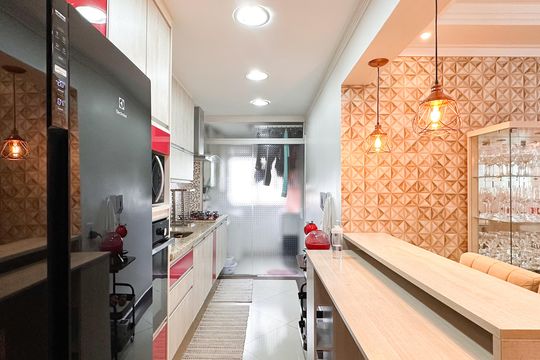 Cozinha de apartamento à venda com 2 quartos, 87m² em Nova Petrópolis, São Bernardo do Campo