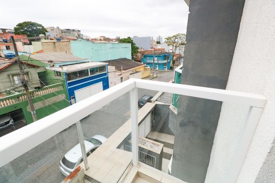 Sacada da Suíte de apartamento à venda com 2 quartos, 95m² em Vila Alto de Santo Andre, Santo André