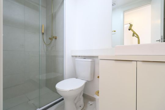 Banheiro  de apartamento para alugar com 2 quartos, 40m² em Barra Funda, São Paulo