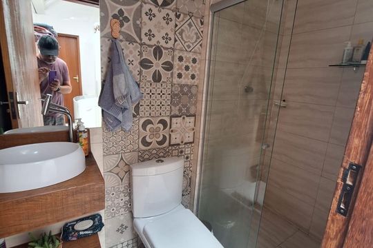 Banheiro 1 de casa para alugar com 3 quartos, 100m² em Santa Monica, Belo Horizonte