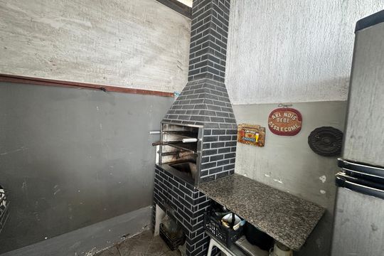 Área comum - Churrasqueira de apartamento para alugar com 2 quartos, 60m² em Centro, São Vicente