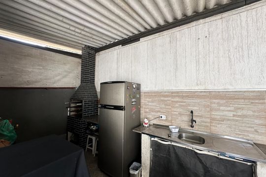 Área comum - Churrasqueira de apartamento para alugar com 2 quartos, 60m² em Centro, São Vicente