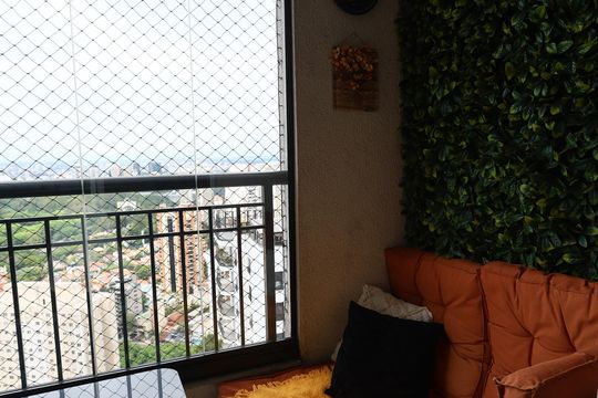 varanda de apartamento para alugar com 2 quartos, 64m² em Jardim Parque Morumbi, São Paulo