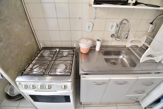 Cozinha de apartamento para alugar com 1 quarto, 36m² em Vila Industrial (campinas), Campinas