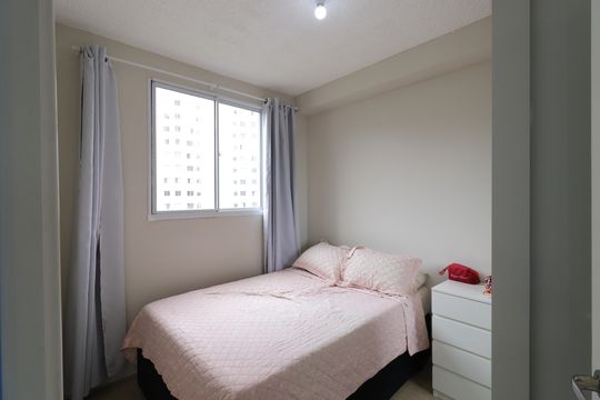 Quarto 1 de apartamento para alugar com 2 quartos, 35m² em Usina Piratininga, São Paulo