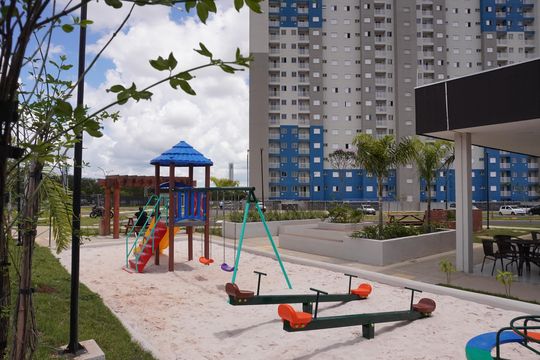Área comum de apartamento para alugar com 2 quartos, 42m² em Parque Fehr, São Carlos