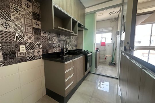 Cozinha de apartamento para alugar com 2 quartos, 51m² em Centro, Barueri